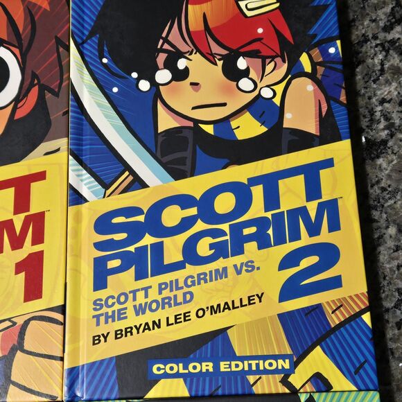 Scott Pilgrim Color Hardcover Set Volumes 1-4 – Bryan Lee O’Malley – Oni Press - Picture 3 of 15